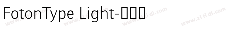 FotonType Light字体转换